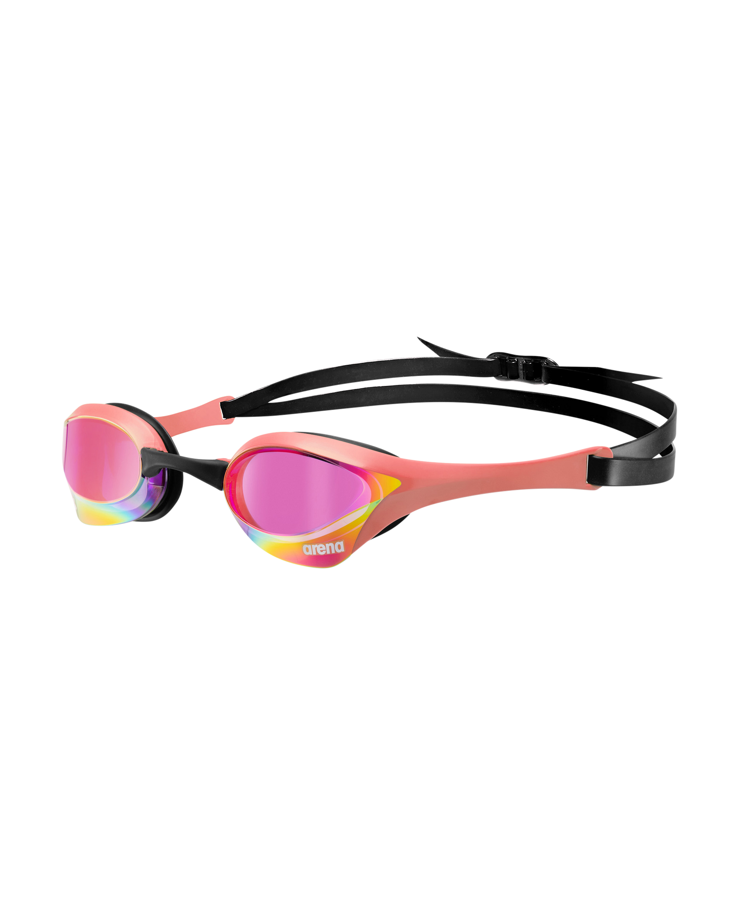 Arena Cobra Ultra Swipe Mirror (Racing) Violet-Coral - Aqua Style Saudi Arabia