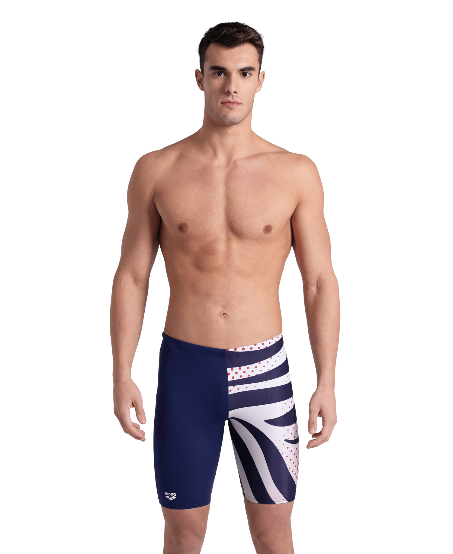 Arena Men's Multi Stripes Swim Jammer - Aqua Style Saudi Arabia