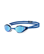Arena Python Mirror (Racing) Goggles-Blue Mirror/White - Aqua Style Saudi Arabia