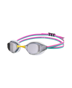 Arena Python Mirror (Racing) Goggles-Silver/White/Fuchsia - Aqua Style Saudi Arabia