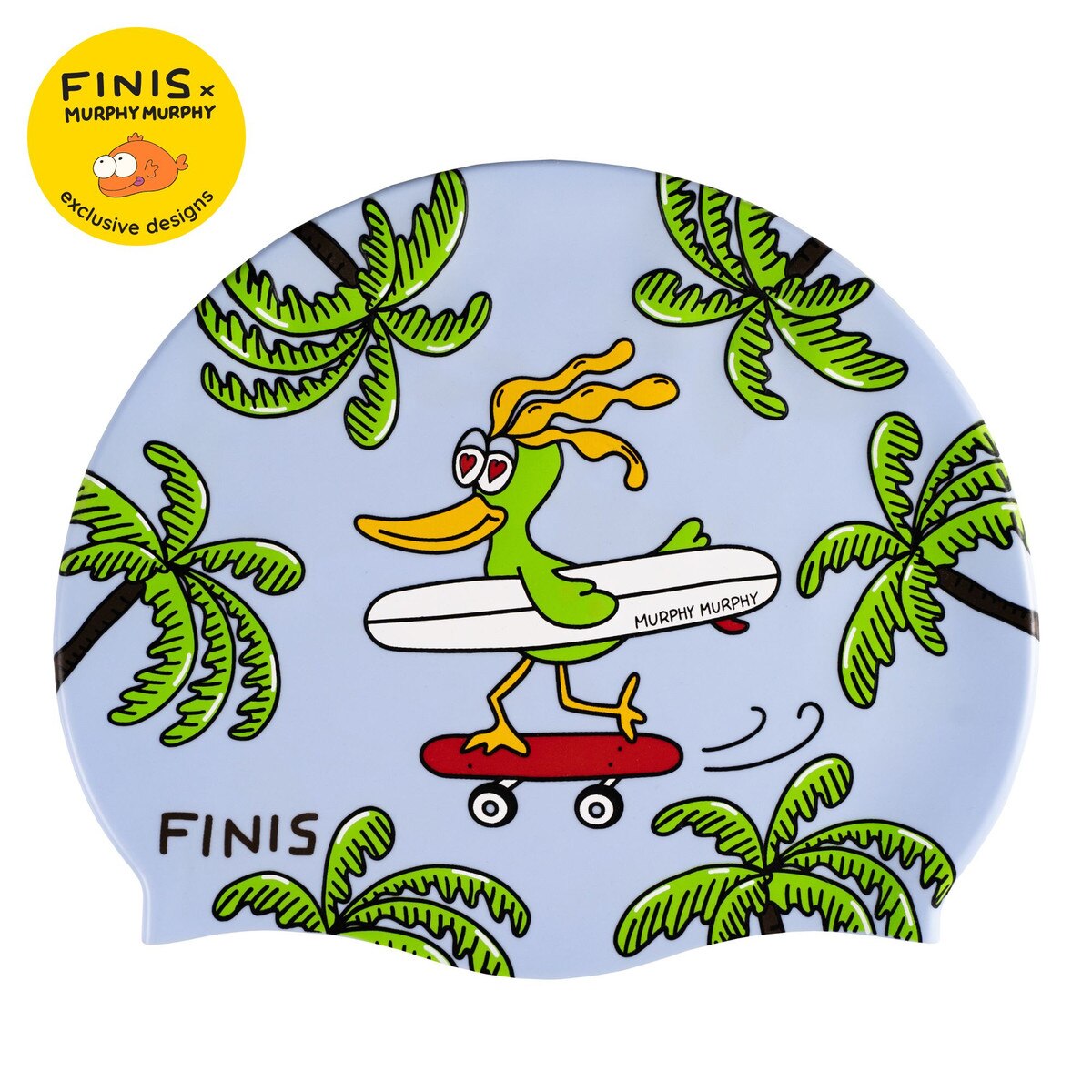 قبعة سيليكون مطبوعة من FINIS