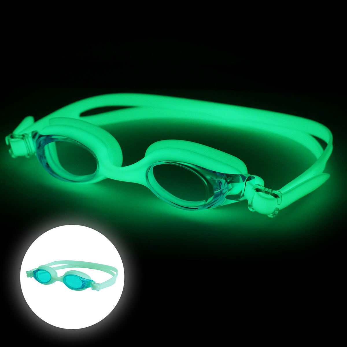 FINIS FlowGlows Goggle Kids - Green - Aqua Style Saudi Arabia
