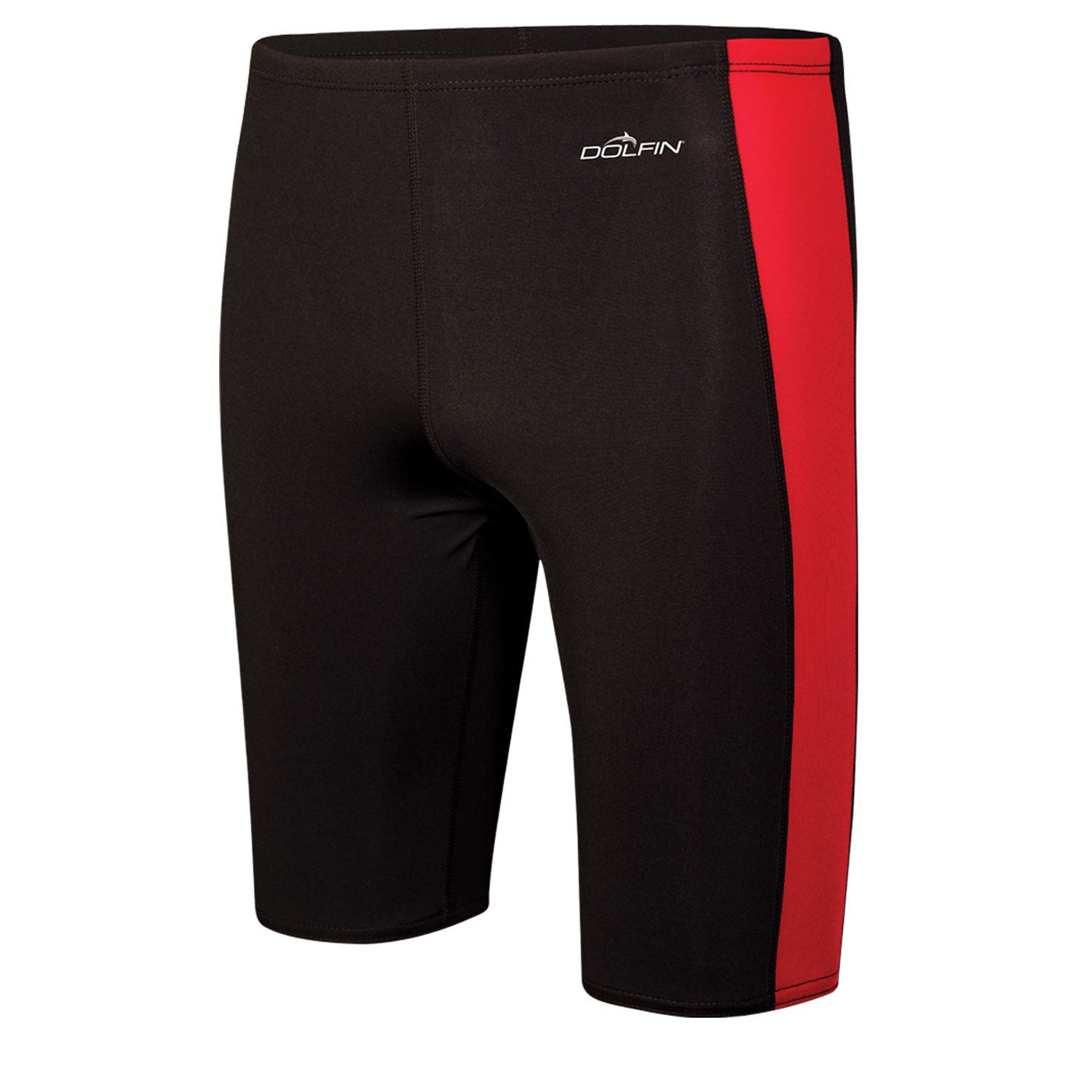 Dolfin Men's Basic Panel Black/Red Jammer - Aqua Style Saudi Arabia
