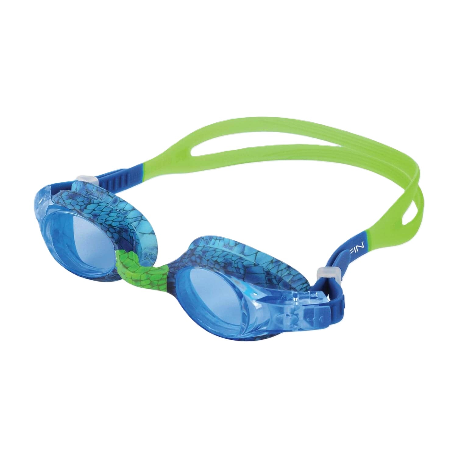 Dolfin Youth Flipper Fierce Blusaurus Green Goggle - Aqua Style Saudi Arabia