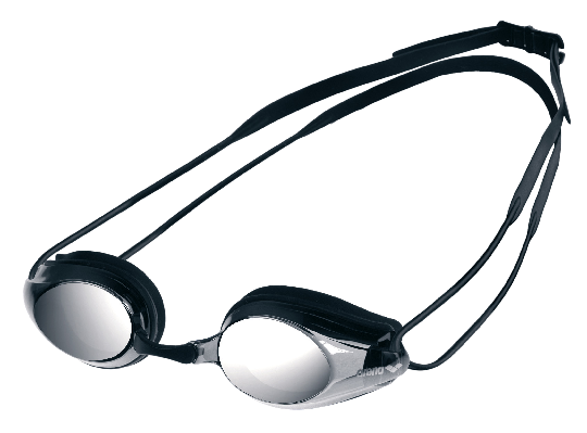 Arena Tracks Mirror Swim Goggles-Black/Smoke Silver-(Racing) - Aqua Style Saudi Arabia