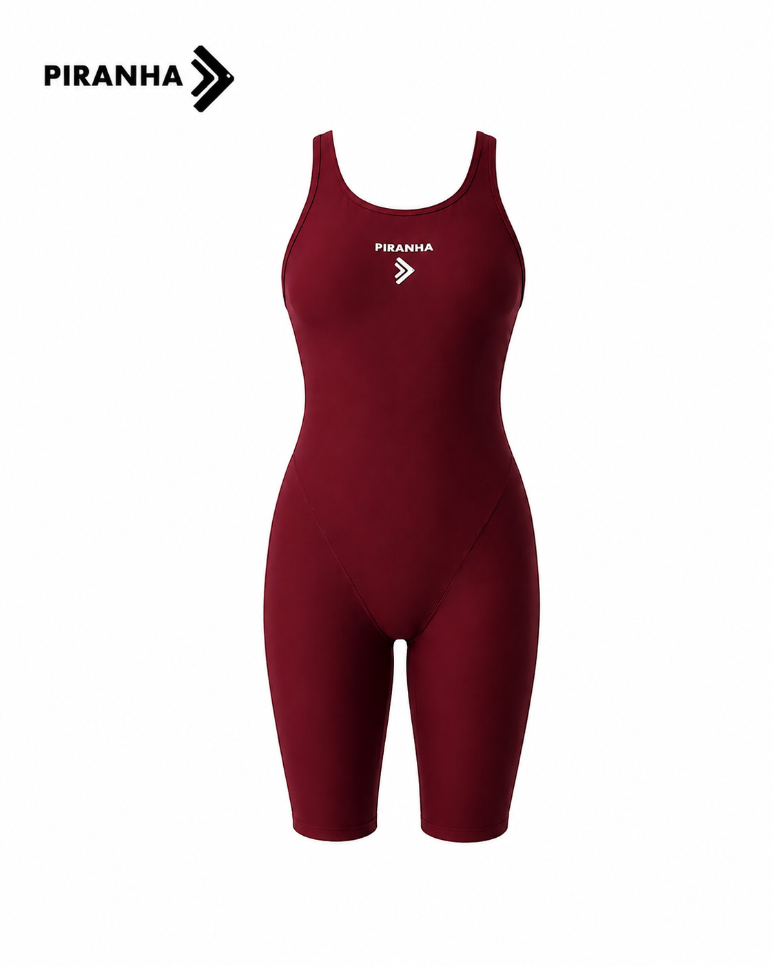 Piranha Solid Girls' Training Swimsuit Open Back