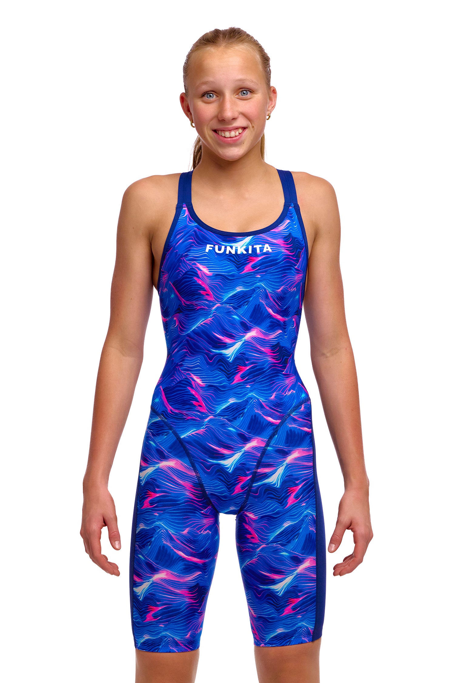 قطعة واحدة فاست ليجز من Funkita للفتيات | بدلة سباحة تدريبية للفتيات