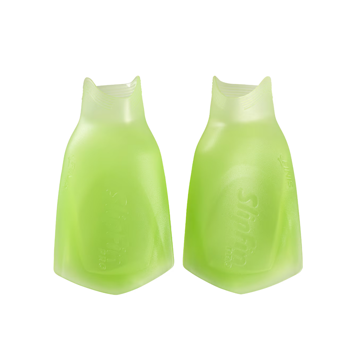 FINIS SlipFin Pro Open Heel Training Fins in blue / green / pink, alternate product view