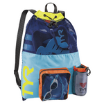 TYR 40L Big Mesh Mummy Backpack-Blu/Yellow - Aqua Style Saudi Arabia