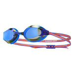 TYR Black Ops 140 Ev Mirrored Racing Goggles Blue/Coral| Women's Swim Goggles - Aqua Style Saudi Arabia