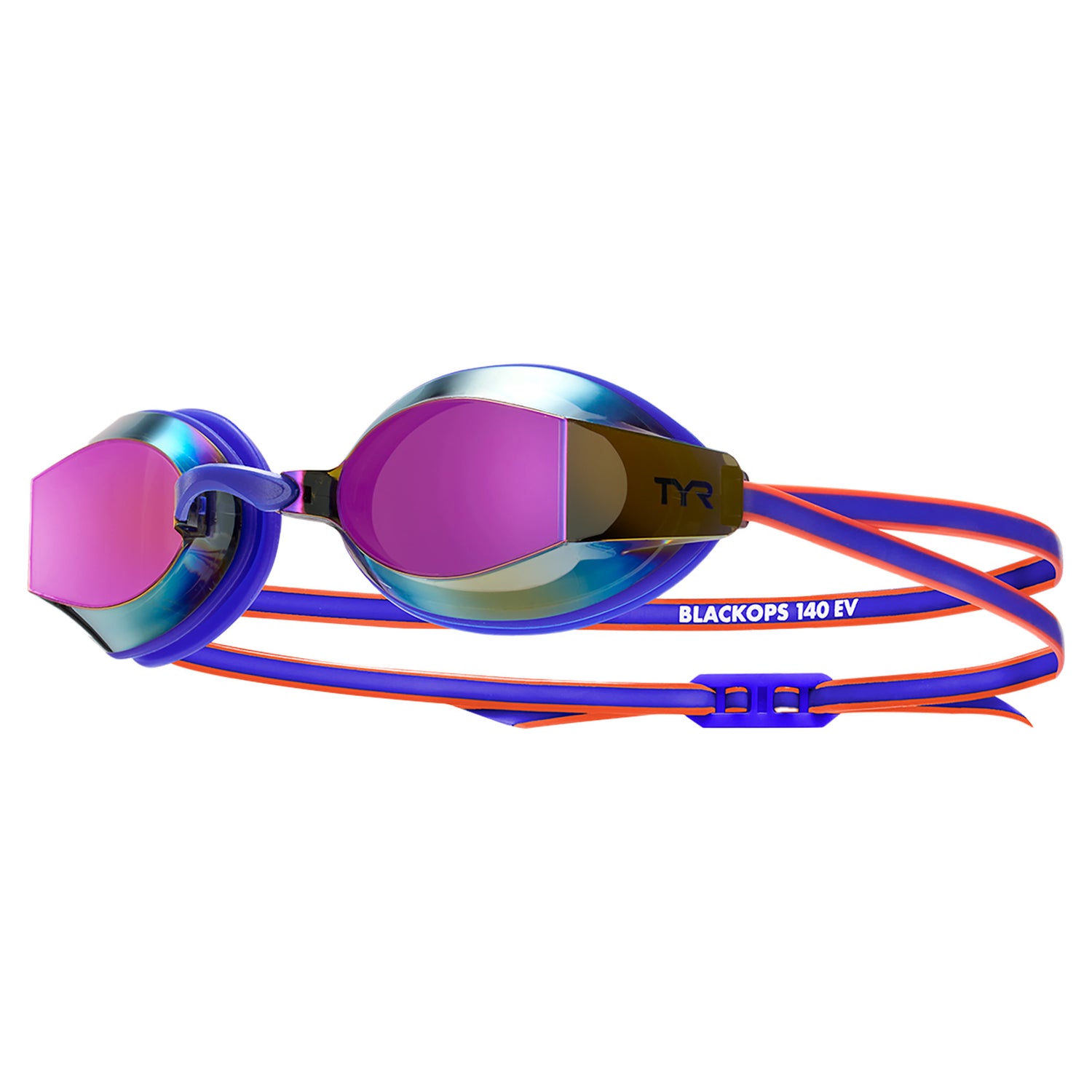 TYR Adults Black Ops 140 Ev Mirrored Racing Goggles-Royal Mult - Aqua Style Saudi Arabia
