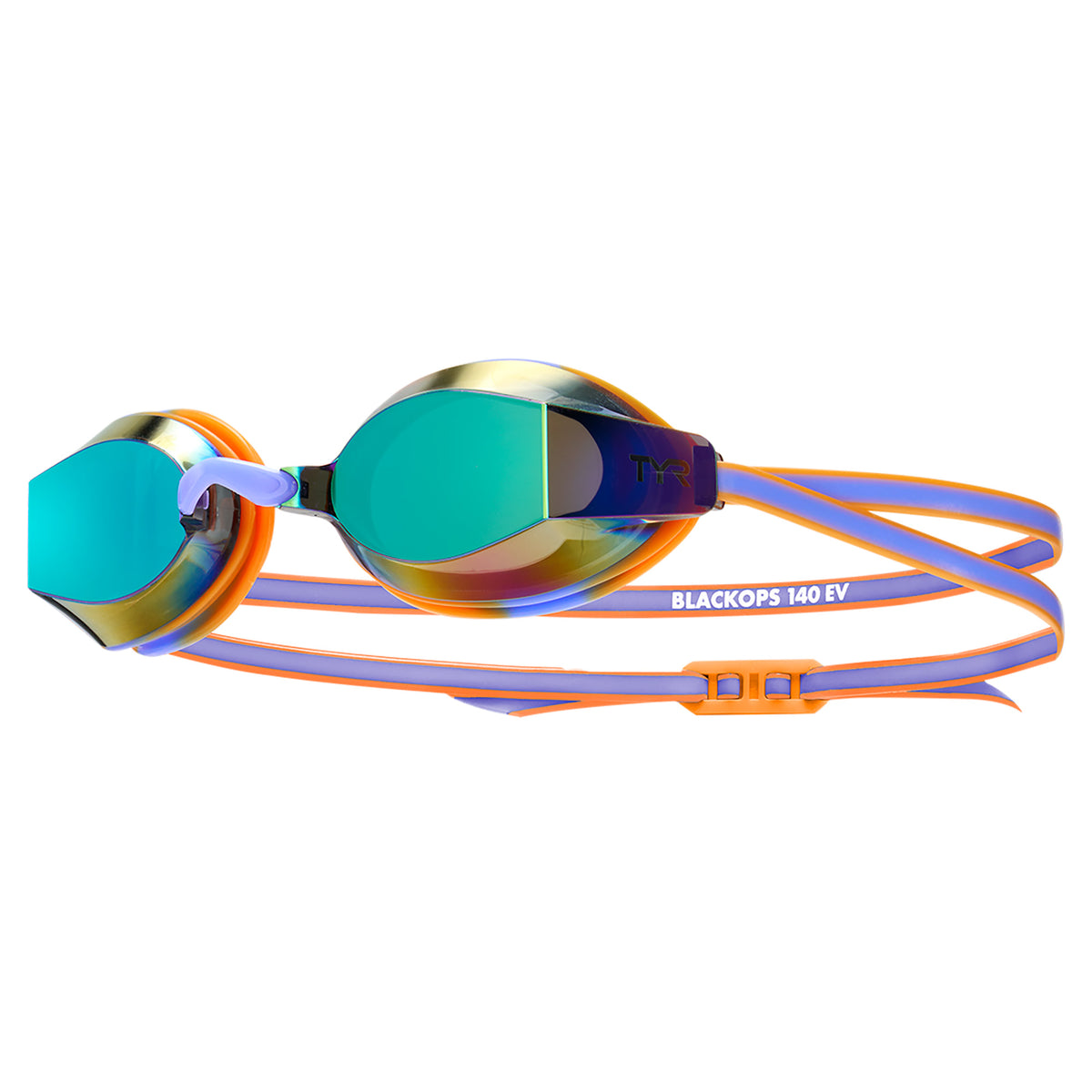 TYR Youth Black Ops 140 Ev Mirrored Racing Goggles-Purple/Orange - Aqua Style Saudi Arabia