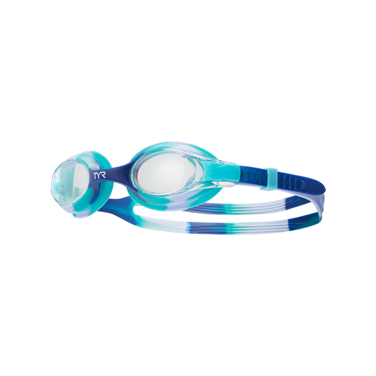 TYR Kids' Mirrored Swimple Goggles Clear/Purple – Tie Dye - Aqua Style Saudi Arabia