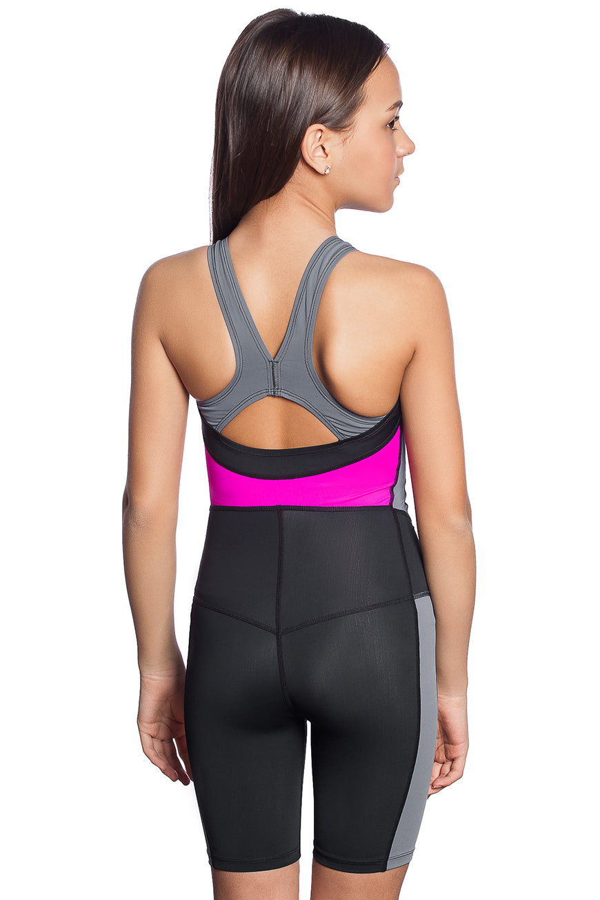 Mad Wave Athletic Junior Kneeskin Girls' Training Swimsuit