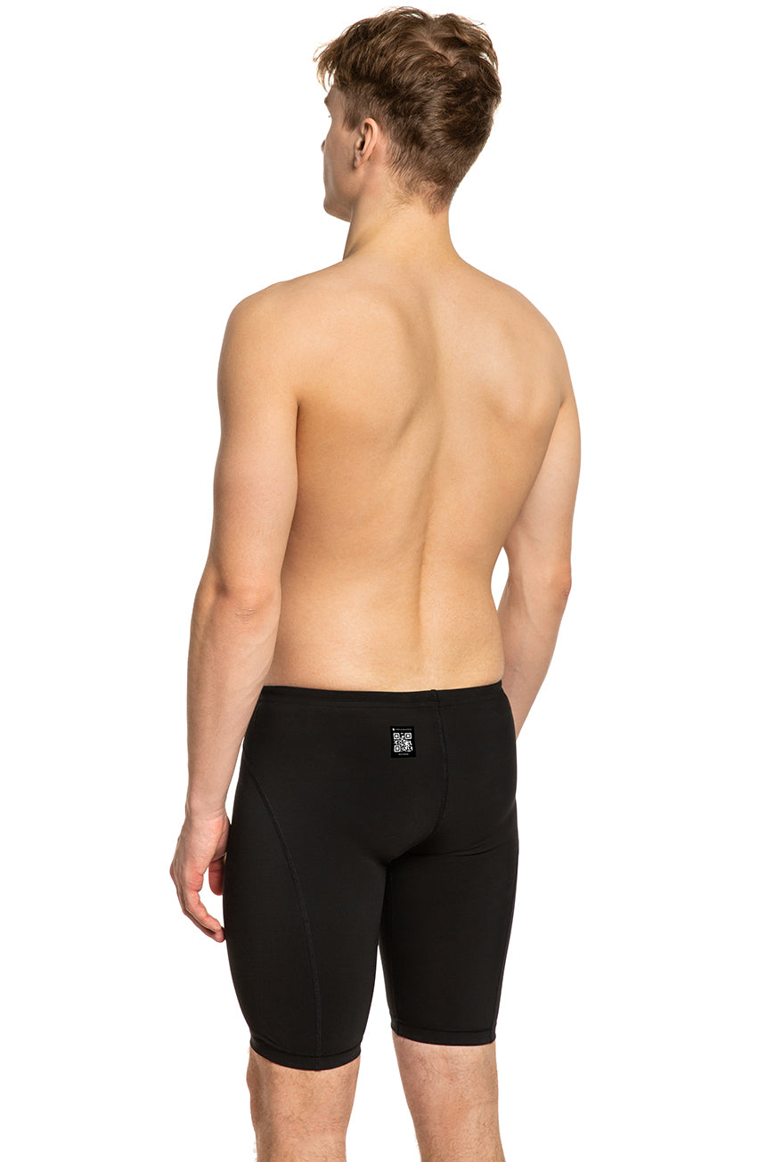Mad Wave Revolt Men's Racing Jammer in Black / Red / Blue, alternate product view