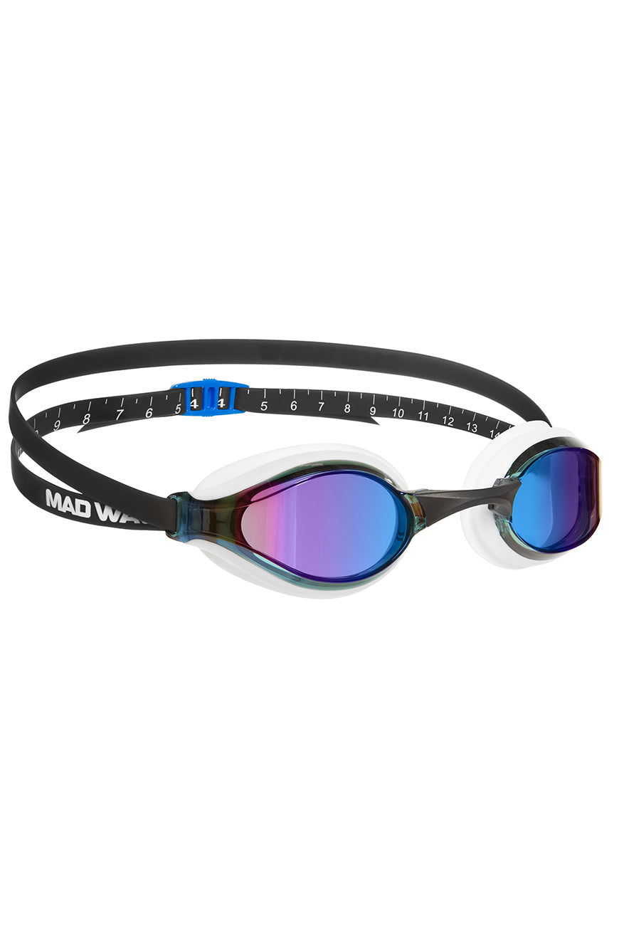 Mad Wave Accelerator Rainbow Junior Racing Goggles - Aqua Style Saudi Arabia