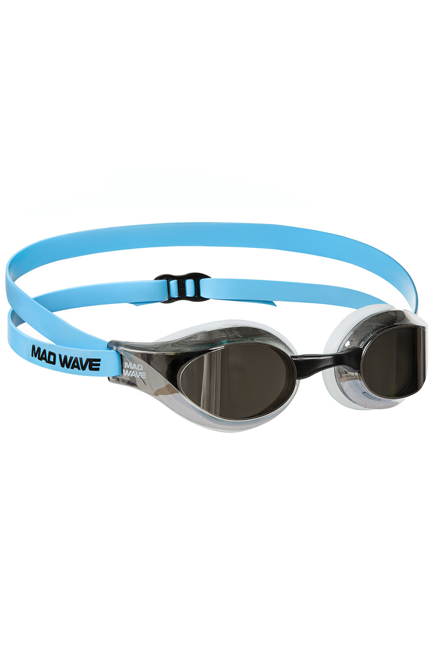 Mad Wave Forward Mirror Racing Goggles - Aqua Style Saudi Arabia