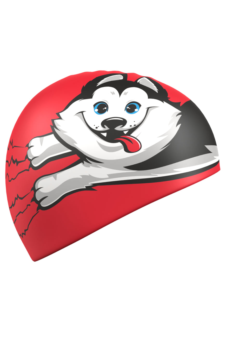 Mad Wave Silicone Caps (Puppy printed) - Aqua Style Saudi Arabia