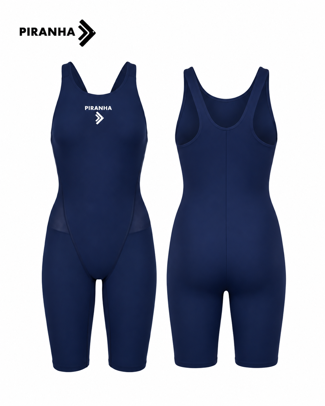 Piranha Solid Girls' Training Swimsuit Closed Back
