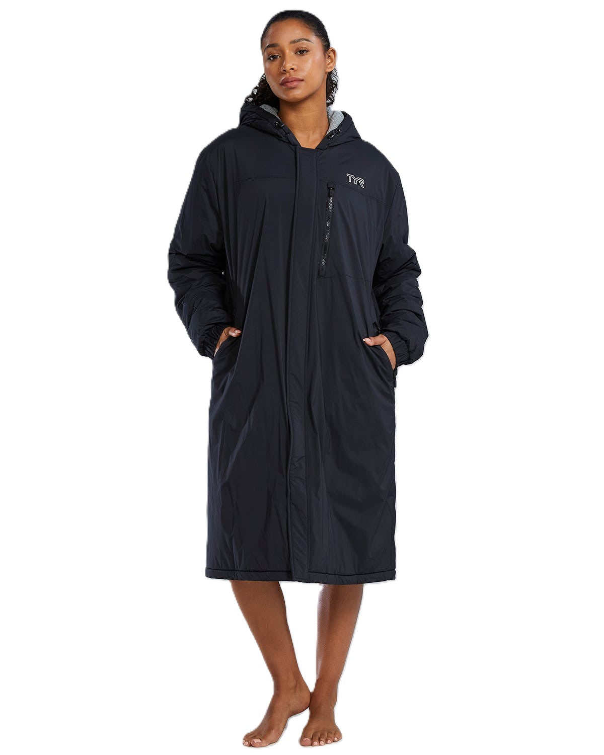 TYR Tech Unisex Hydrosphere Parka - Robe - Aqua Style Saudi Arabia