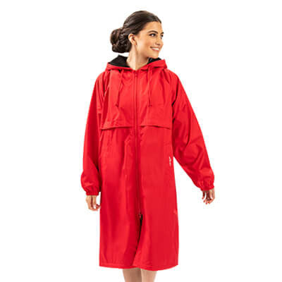 Dolfin Solid Unisex Red Swim Parka - Aqua Style Saudi Arabia