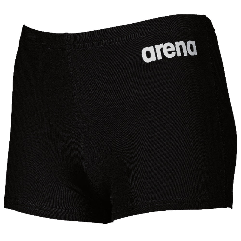 Arena Solid Short Junior Boys'' Training Swim Shorts-Black (Boys') - Aqua Style Saudi Arabia
