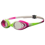 Arena Spider Junior Swim Goggles – Lime/Fuchsia/White/Clear - Aqua Style Saudi Arabia