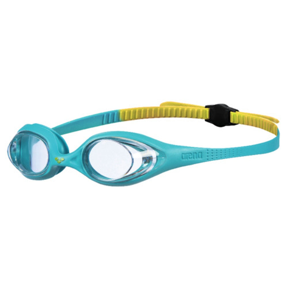 Arena Spider Junior Swim Goggles – Clear/Mint/Yellow - Aqua Style Saudi Arabia
