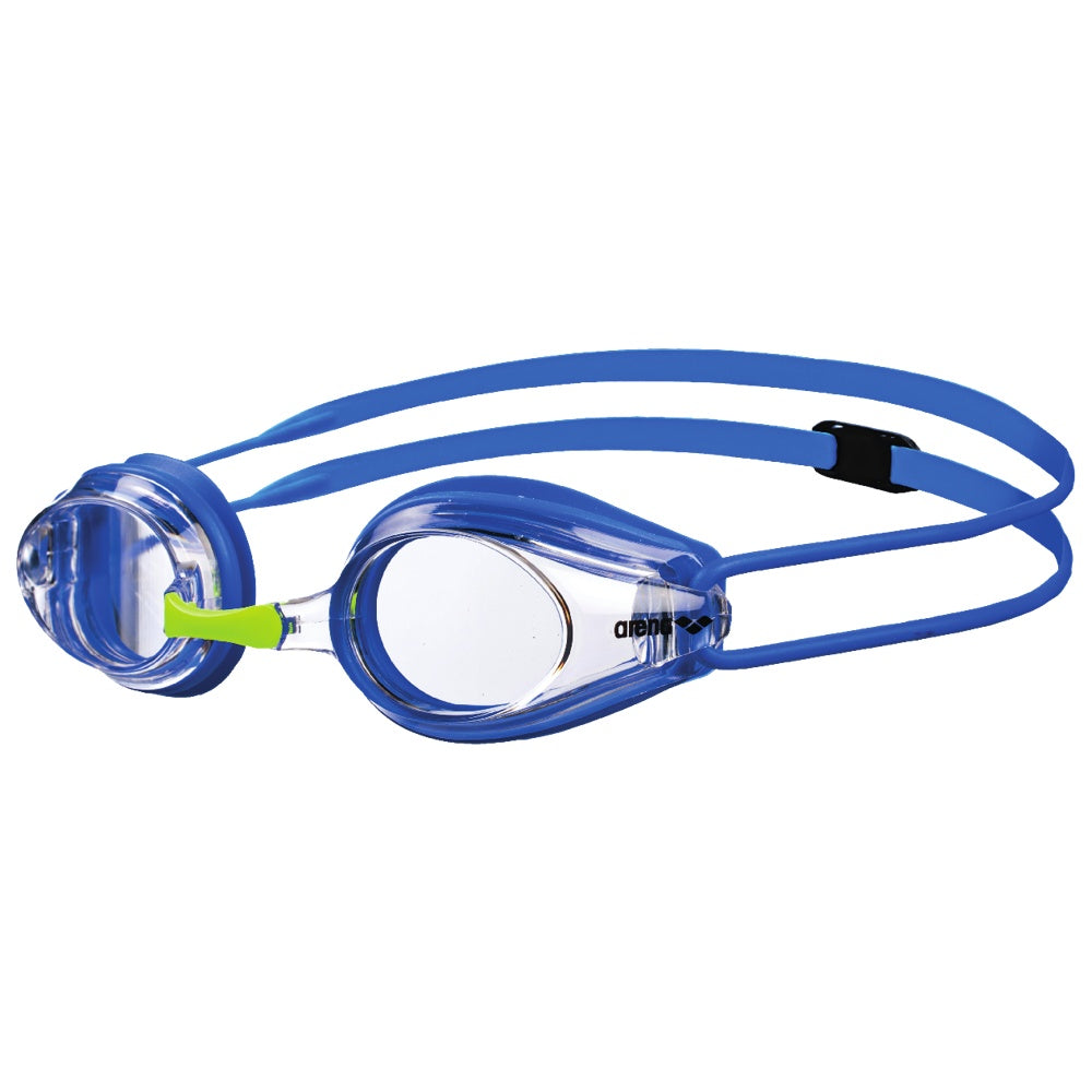 Arena Tracks Junior Swim Goggles – Clear/Blue- (Racing) - Aqua Style Saudi Arabia
