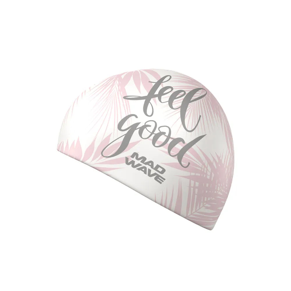 Mad Wave Silicone Caps (Feel Good Print) - Aqua Style Saudi Arabia