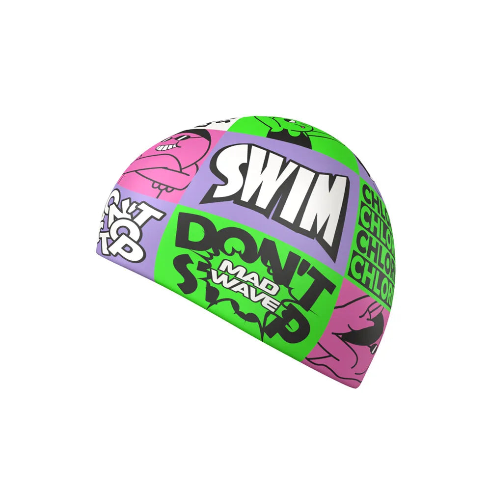 Mad Wave Silicone Caps (Non-stop printed) - Aqua Style Saudi Arabia
