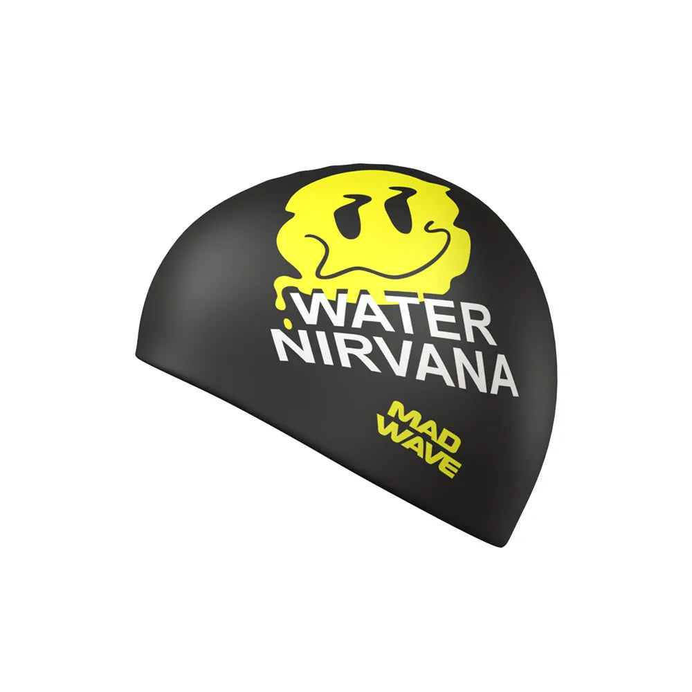 Mad Wave Silicone Caps (Water Nirvana Print) - Aqua Style Saudi Arabia