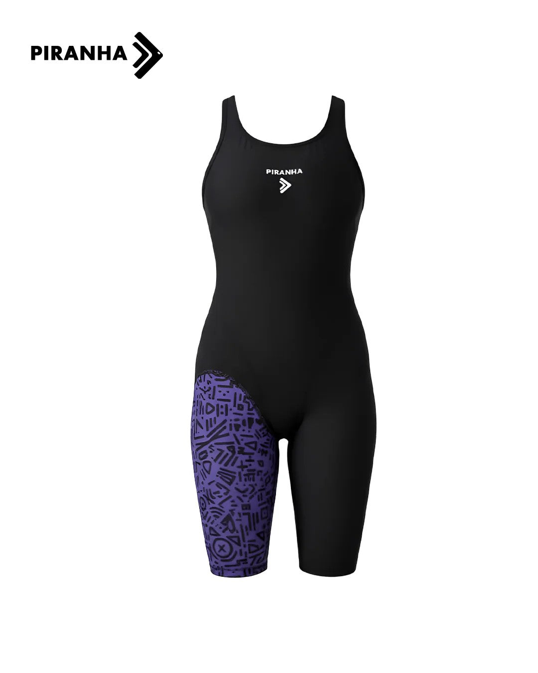 Piranha Girls Training swimsuit open back