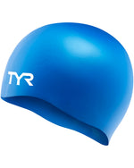 TYR Adult Wrinkle Free Silicone Training Swim Cap in Gold / Green / NVY, alternate product view