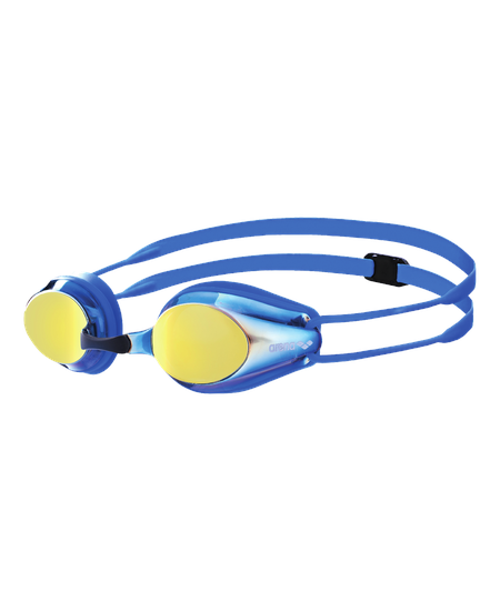 Arena Tracks Junior Mirror Swim Goggles- Blue/Yellow Copper/Blue-Blue – (Racing) - Aqua Style Saudi Arabia