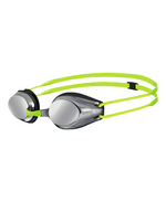 Arena Tracks Junior Mirror Swim Goggles- Silver/Black/Fluoyellow – (Racing) - Aqua Style Saudi Arabia