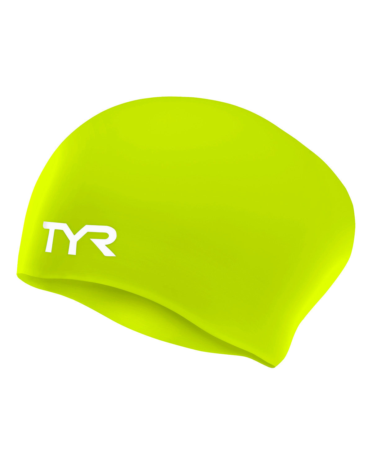 TYR Tie Dye Long Hair Silicone Youth Training Swim Cap, alternate product view