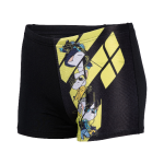 Boy’s Arena Carnival Swim Shorts-Black-Multi