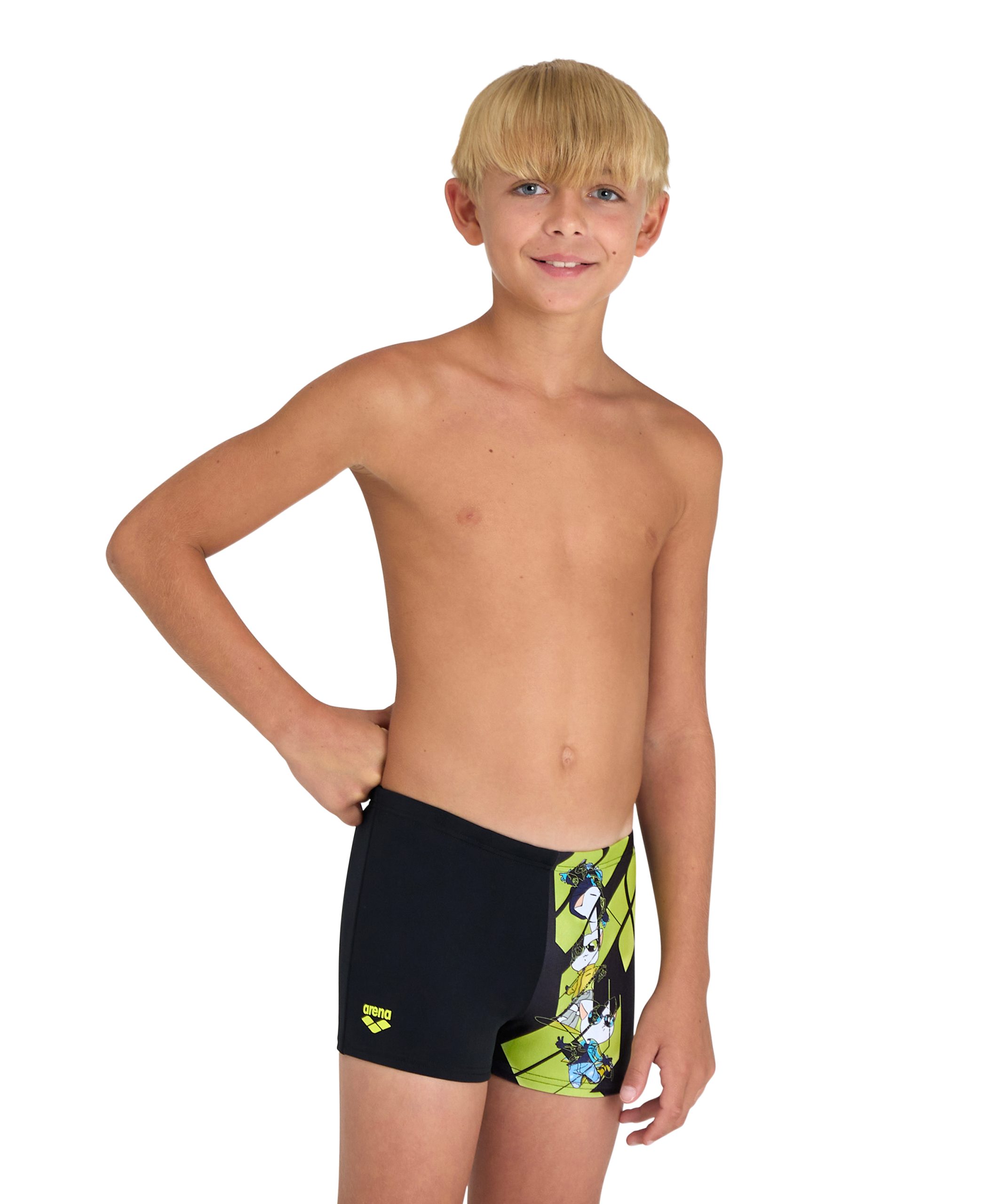 006003-500-BOY'S ARENA CATS SWIM SHORT-001