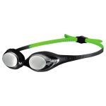 Arena Spider JR Mirror Swim Goggles - BLACK/SILVER/GREEN