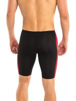 8107s-949-mens-basic-panel-jammer-black-red-model-back