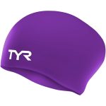 TYR Tie Dye Long Hair Silicone Youth Swim Cap