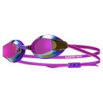 TYR Black Ops 140 EV Mirrored Racing Goggles PUR/PINK| Women’s Swim Goggles