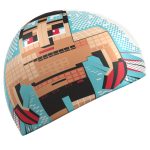 Mad Wave قباعات السباحة السيليكون من (Swim hero printed)