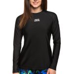 Women Long Sleeve Rashguard - Black