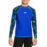 Junior Long Sleeve Rashguard - Blue