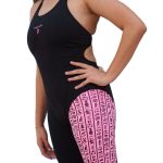 Piranha Girls Training swimsuit open back